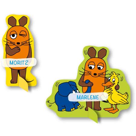 Die Maus Namensschilder